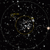      : Messier 35 Gemini cluster (NGC 2168) & NGC 2158 (Gemini)  L 6'' 55 N  E .gif : 54 : 109.4  ID: 133408